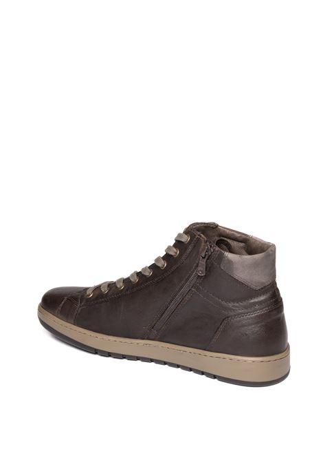 Dark brown leather sneaker NERO GIARDINI | 400440OSAKA-300